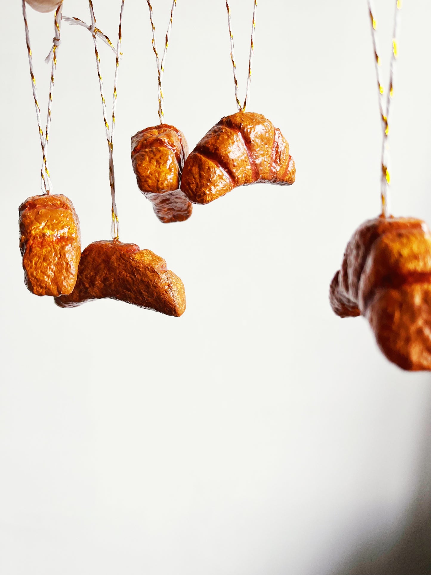 Croissants Christmas ornaments