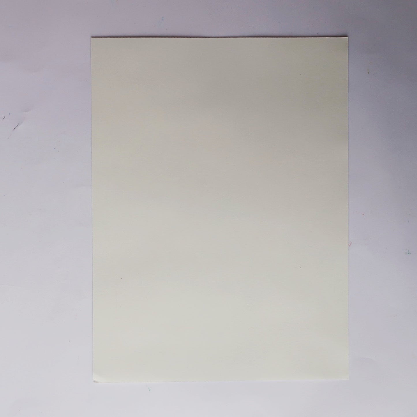 A white sheet of paper