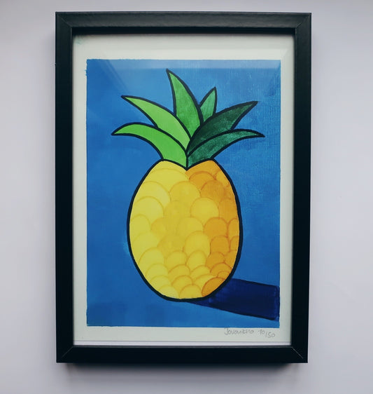 Happy Pineapple Print