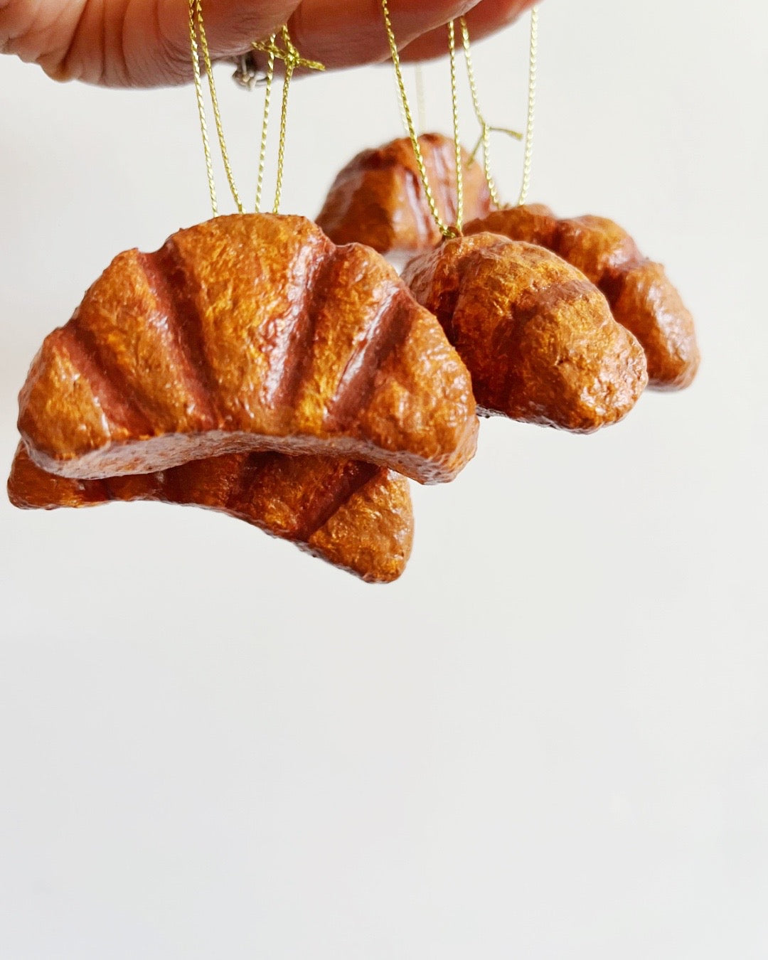 Croissants Christmas ornaments